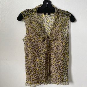 Theory Shell Top in Silk Georgette